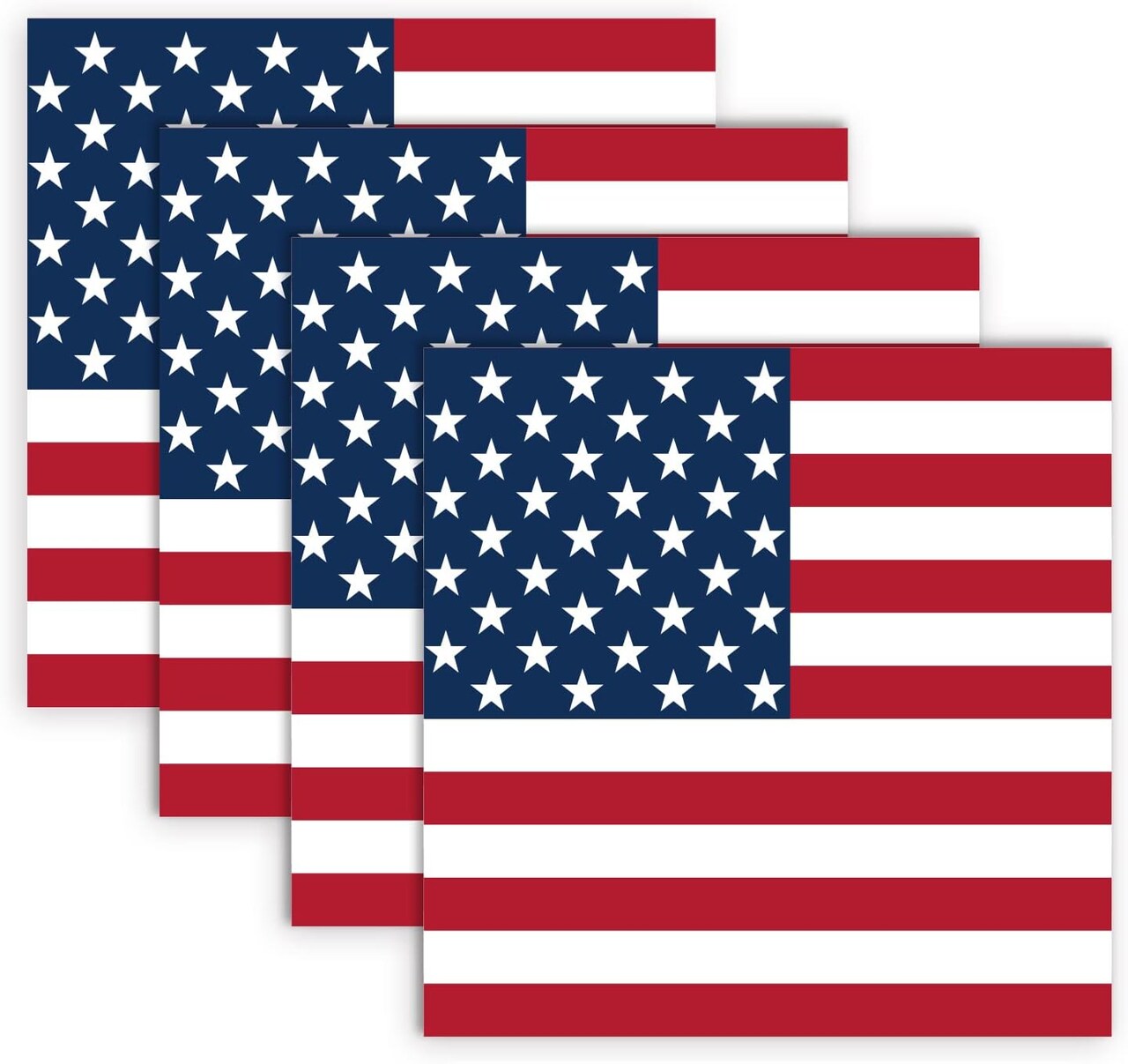 60 Pack 4th of July Paper Napkins Patriotic American Flag Disposable Napkins 6.5'' X 6.5'' Stars And Stripes Cocktail Beverage Napkins Independence Day Home Kitchen Dinner Party Supplies